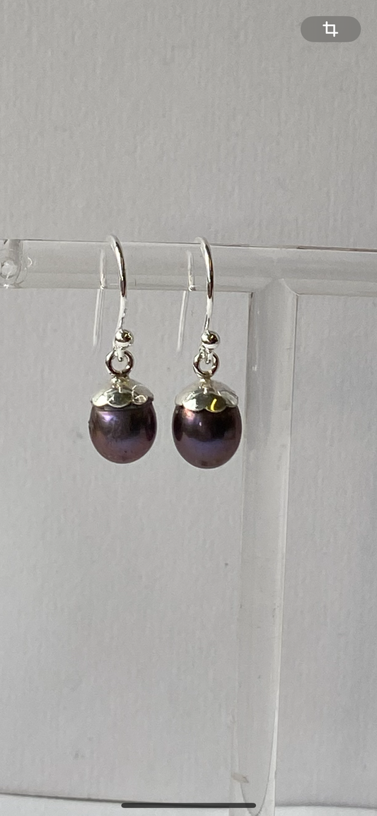 Perleøredobber lilla