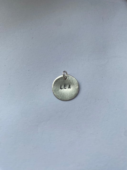 Plate 16mm med valgfritt navn/tekst UTEN kjede